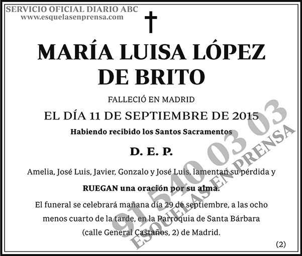 María Luisa López de Brito